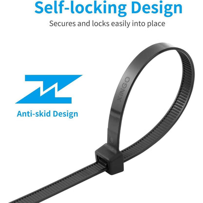 25x Lange Kabelbinder 1200mm – Weiß, 80kg Zugfestigkeit