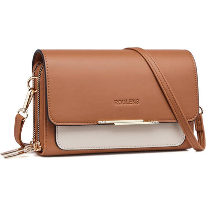 Kleine Damen Umhängetasche Crossbody Handy in Lederoptik