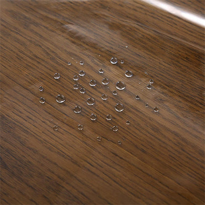 Wasserdichte Tischdecke PVC mit Spitze – Braun 150x300cm