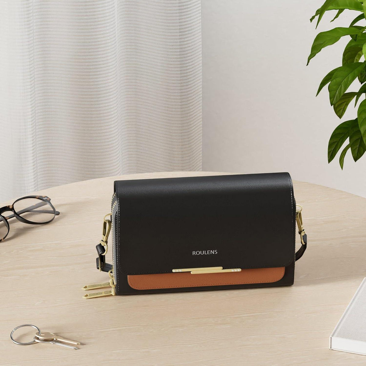 Kleine Damen Handy Umhängetasche PU Leder Crossbody