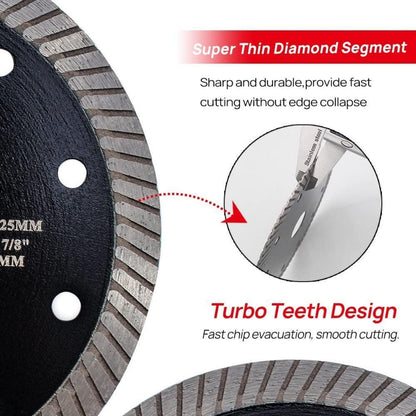 Diamant-Sägeblatt 250mm 5 Stück superdünn für Fliesen