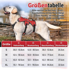 Ausbruchsicheres Hundegeschirr mit Griff, Rot M