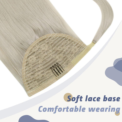 Blond Echthaar Pferdeschwanz Extension #60 – 45cm, 80g