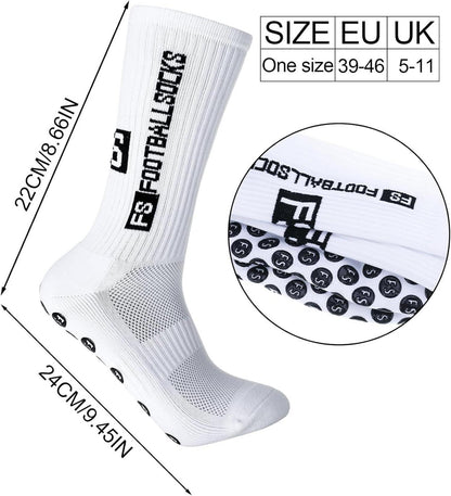 2 Paar Fußballsocken 39-46 Anti Rutsch Grip Sportsocken