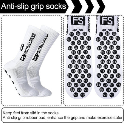 Anti-Rutsch Herren Fußballsocken im Doppelpack