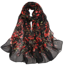 Leichtes Chiffon-Halstuch Damen elegant 160x50cm