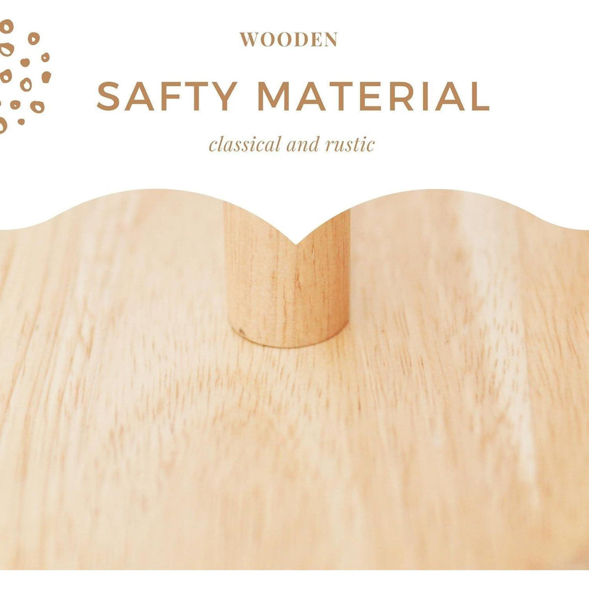 Holz Küchenrollenhalter freistehend mit Gummi Holz Sockel