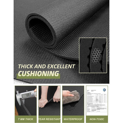 Fitnessmatte rutschfest extra groß 243x152cm PVC