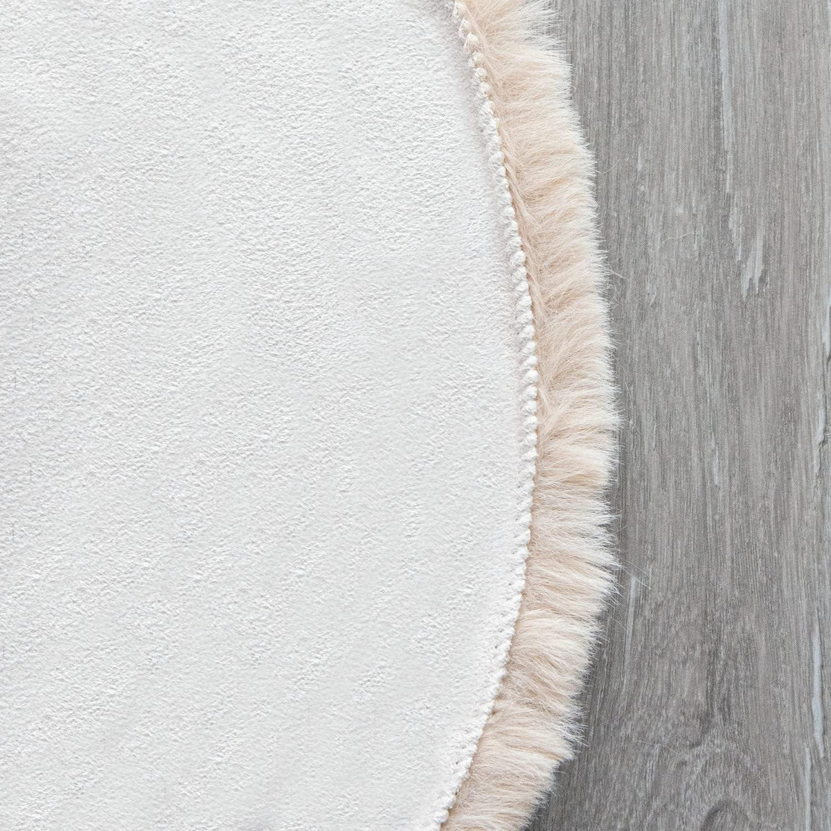 Flauschiger Fellteppich Beige 120x180 cm - Weicher Wohnzimmer Teppich