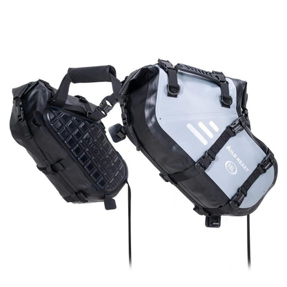 Wasserdichte Motorrad Satteltaschen 18L (Grau) – Robust & Vielseitig
