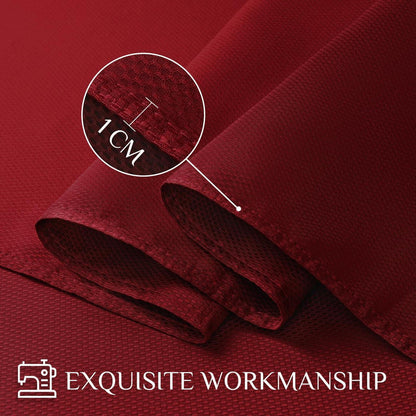 Jacquard Tischdecke Rechteckig – Rot, 152,4 x 304,8 cm, Knitterfrei & Wasserabweisend