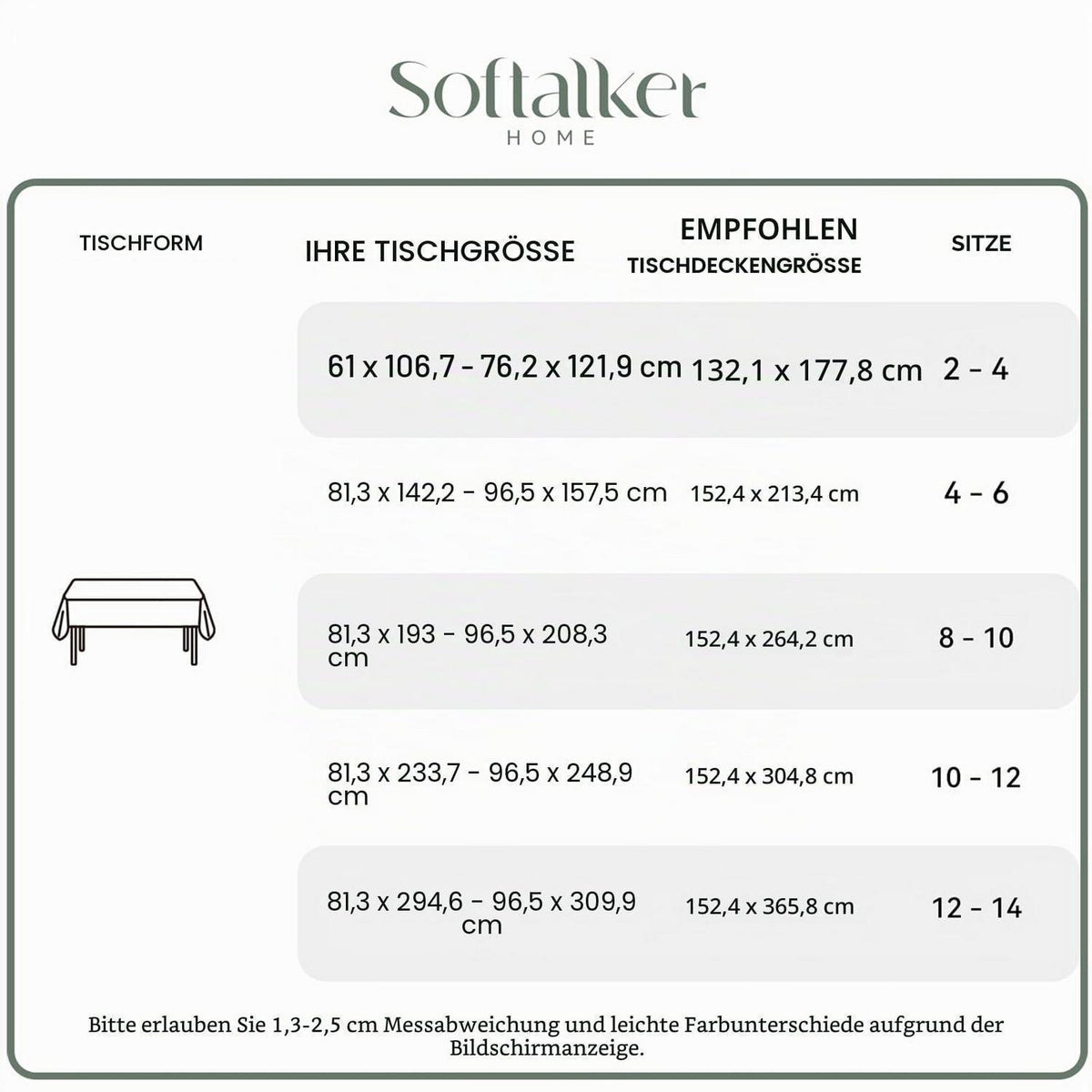 Navy Tischdecke Rechteckig 150x210 cm - Geometrisches Muster