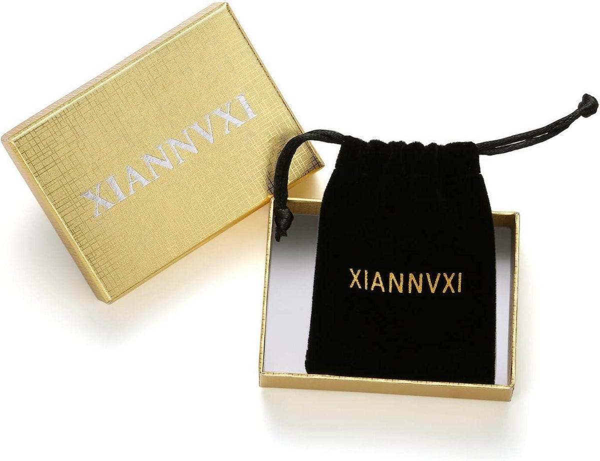 XIANNVXI Damen Rosenquarz Kristall Halskette Anhänger Heilung Reiki Schmuck