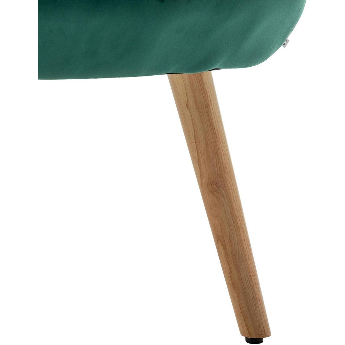 Ohrensessel mit Hocker, Grün – Bequemer Samt Relaxsessel