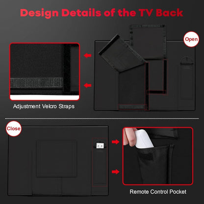 Outdoor TV Abdeckung 52-55 Zoll – Wasserdicht & UV-Beständig