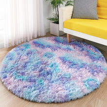 Plüsch Teppich Rund für Wohnzimmer Schlafzimmer Mädchen