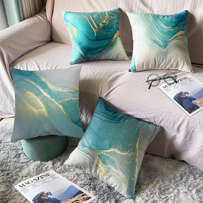 4er Set Kissenbezüge 45x45 - Dekokissen für Wohnzimmer & Garten