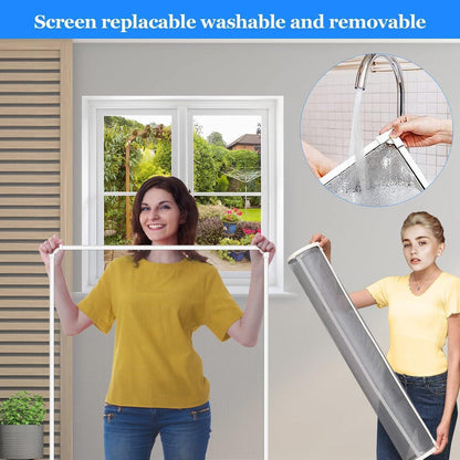 Magnetisches Fliegengitter Fenster 130x150cm – DIY & Verstellbar