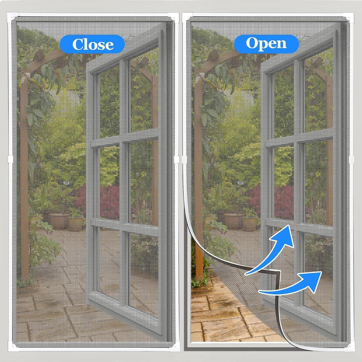 Magnetisches Fliegengitter Fenster 130x150cm – DIY & Verstellbar