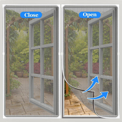 Magnetisches Fliegengitter Fenster 130x150cm – DIY & Verstellbar