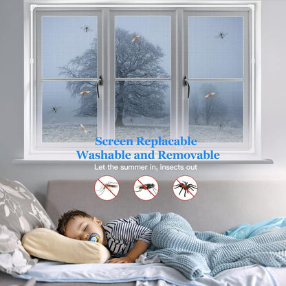 Magnetisches Fliegengitter Fenster 130x150cm – DIY & Verstellbar
