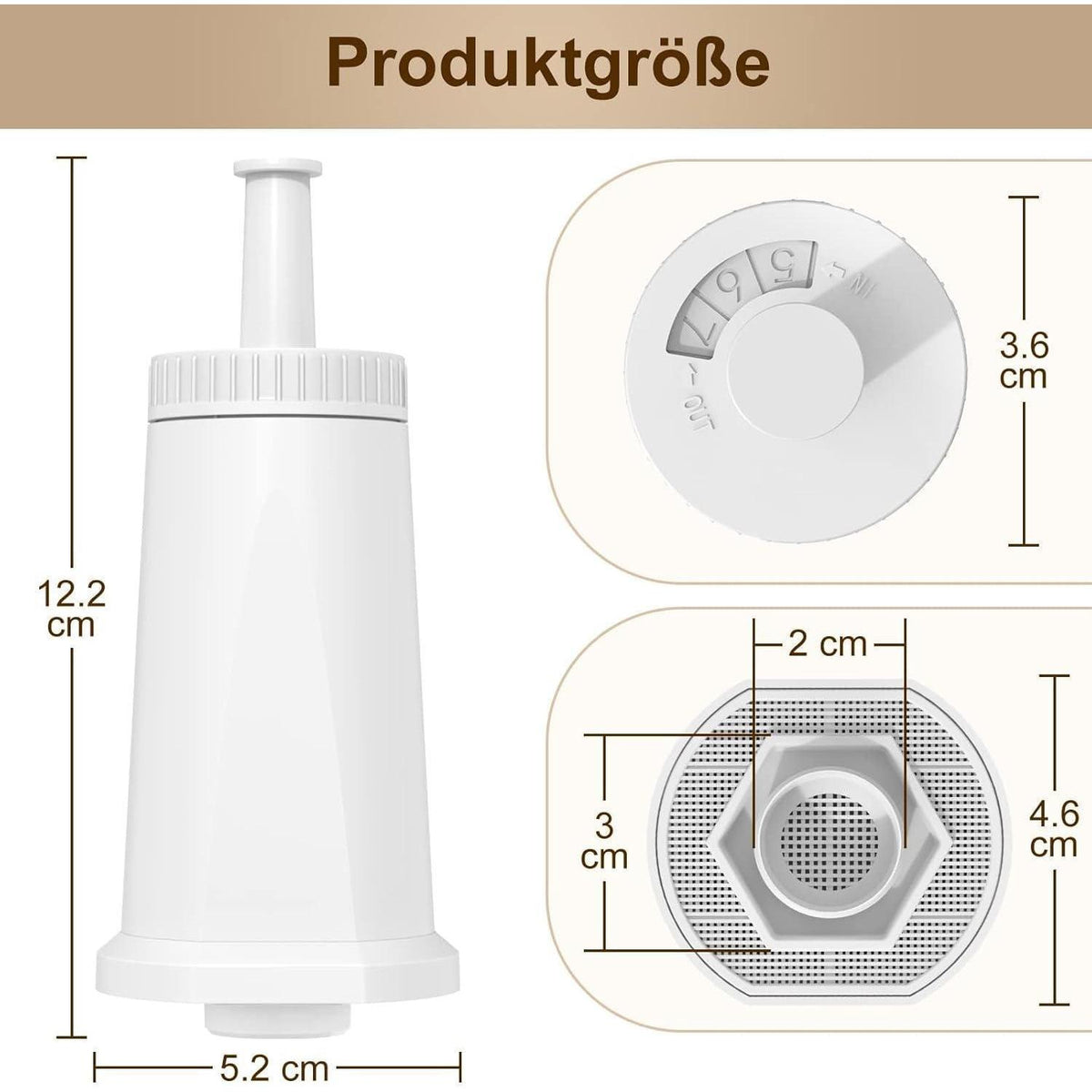 Wasserfilter für Sage Kaffeemaschinen – 4er Pack