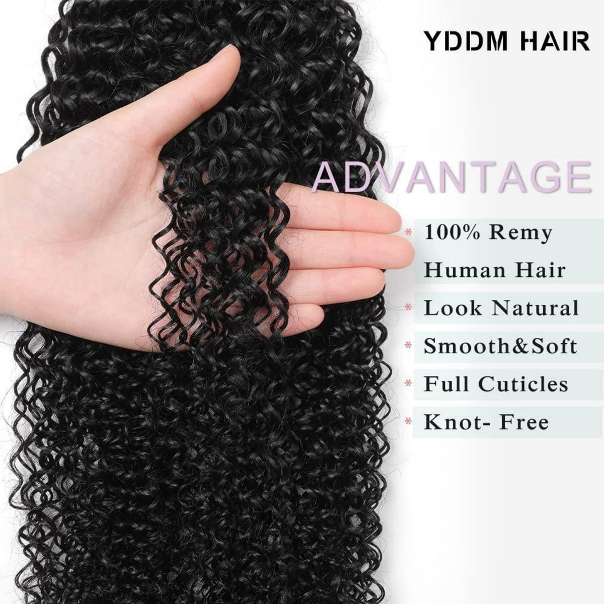 Echthaar Tape Extensions Schwarz Kinky Curly 16 Zoll