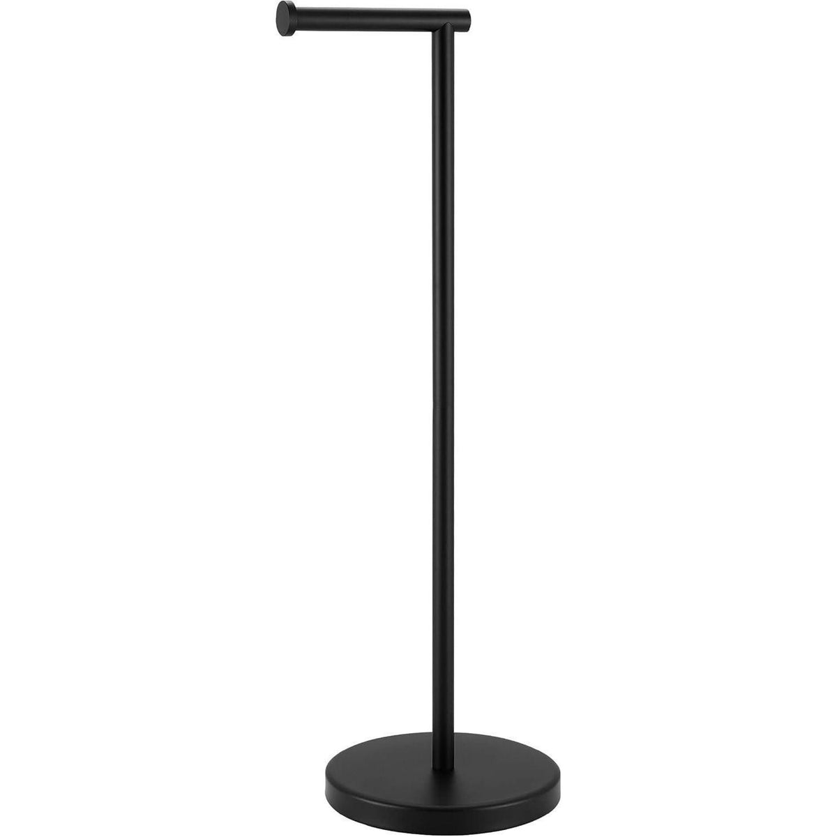 Freistehender Toilettenpapierhalter Edelstahl, 66 cm, Matt Schwarz