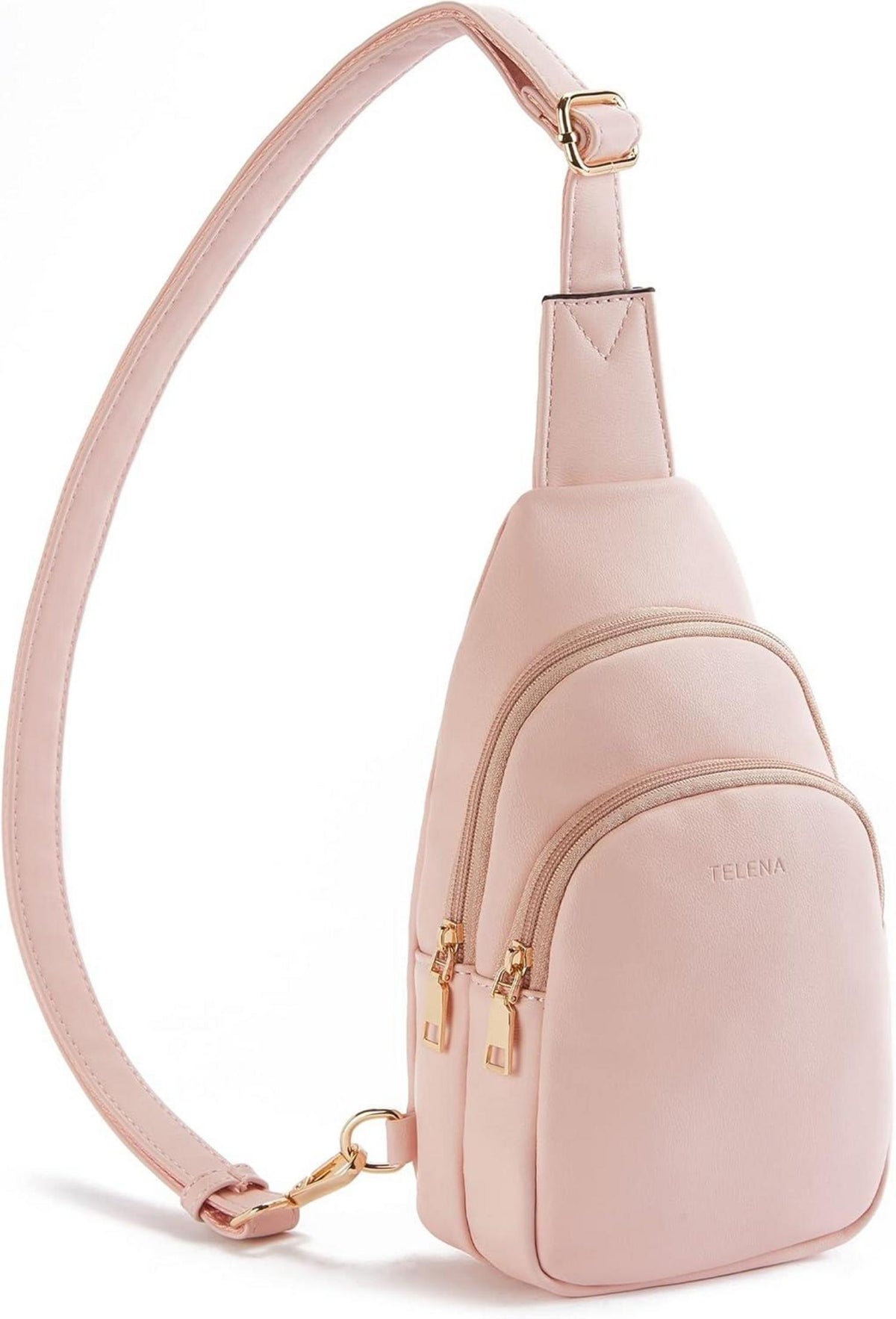 Telena Damen Crossbody PU Leder Brusttasche Gelb ranchtaspnar