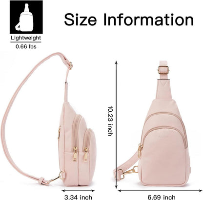 Telena Damen Crossbody PU Leder Brusttasche Gelb ranchtaspnar