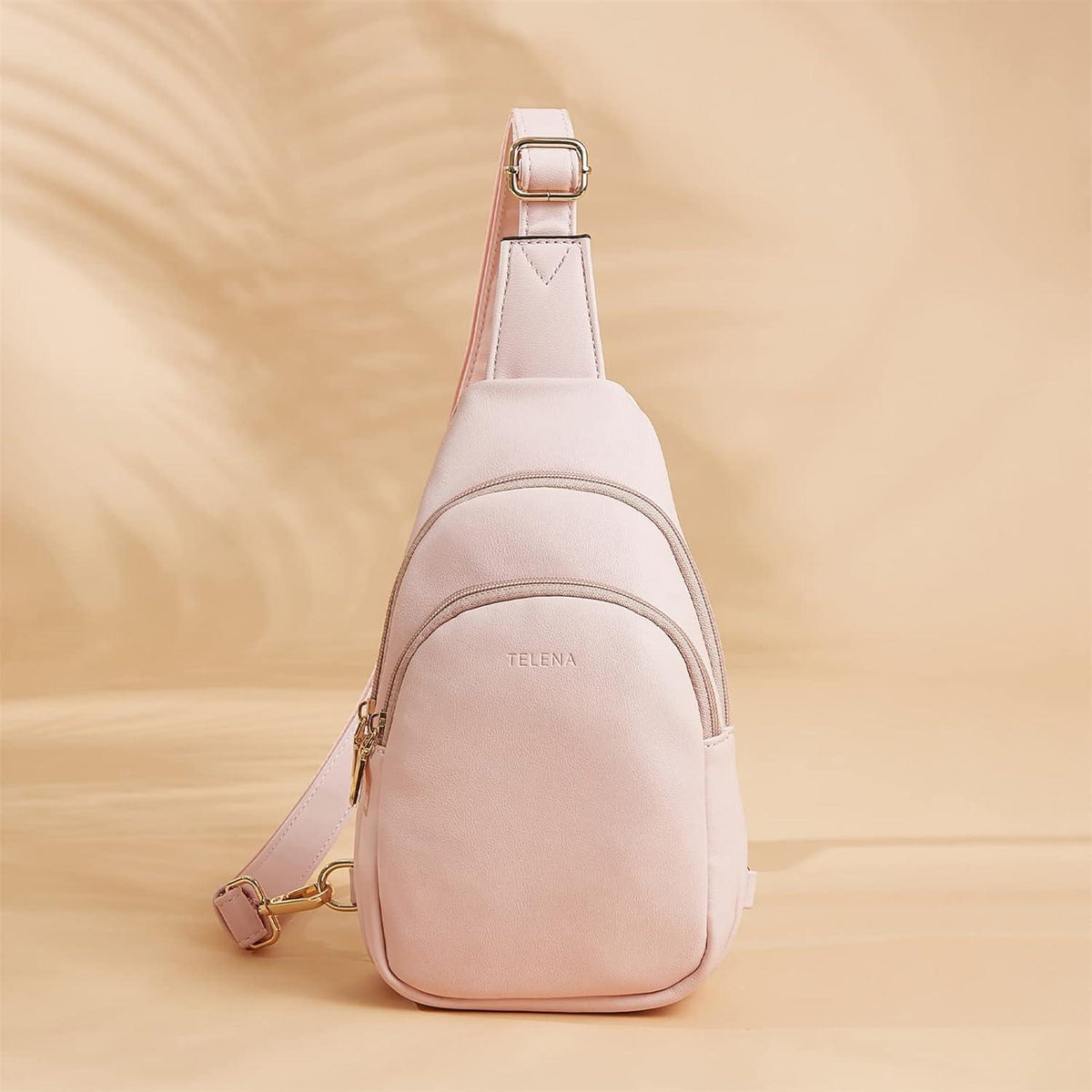 Damen Crossbody Umhängetasche PU Leder Bauchtasche Gelb Stylisch