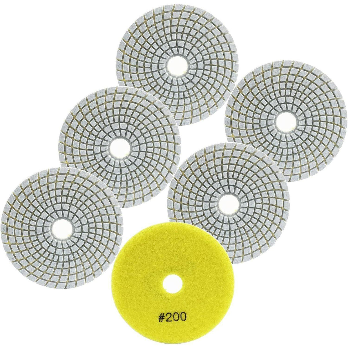 Diamant Polierscheiben 100mm Körnung 200 für Granit & Marmor