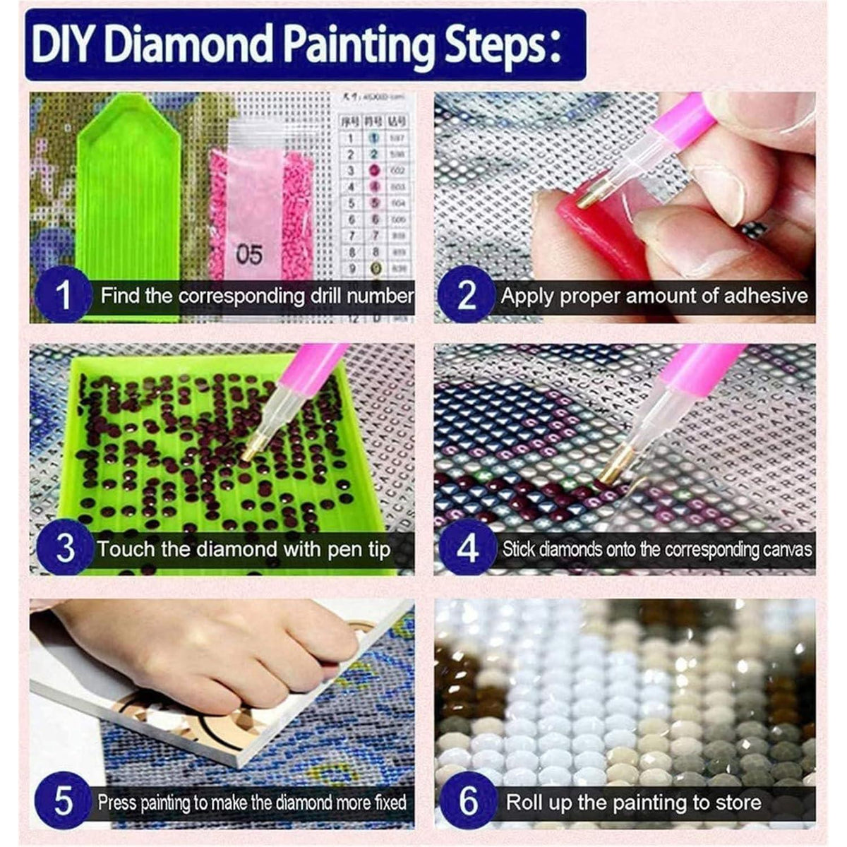 5D Diamant Painting Pfau XXL Set – Full Drill DIY Bild