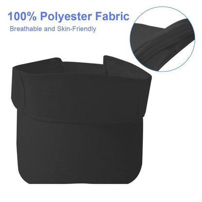 Visor Cap Herren Damen – Atmungsaktiv & Schweißabsorbierend Schwarz