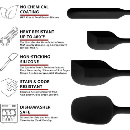 Silikon Spatel Set 4er-Pack – Hitzebeständig & Antihaft