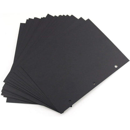 Nachfüllseiten für Scrapbooking Album 28x21cm, 20 schwarze Seiten