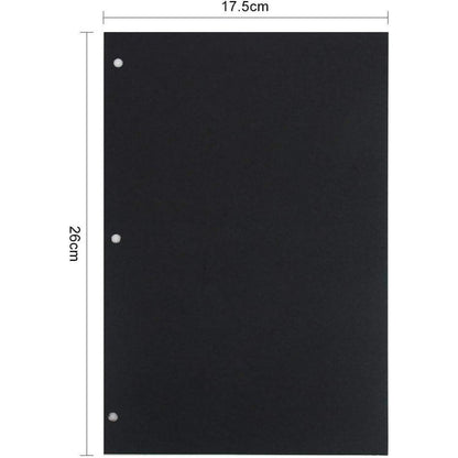 Nachfüllseiten für Scrapbooking Album 28x21cm, 20 schwarze Seiten