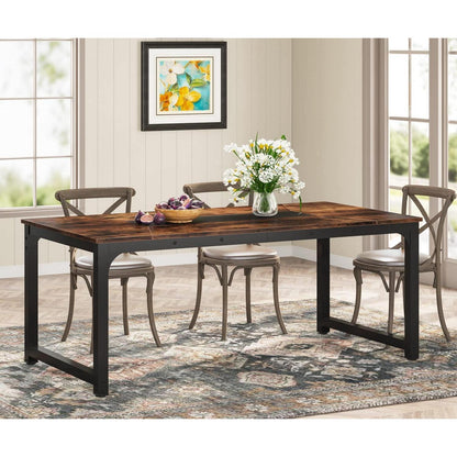 Industrietisch 180x90cm – Esstisch für 6-8 Personen