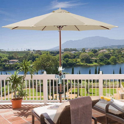 Balkon Sonnenschirmhalterung für Geländer, Ø25-38mm, bis 5cm Breite