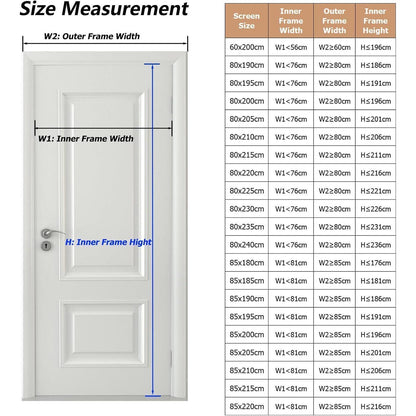 Fliegengitter Tür 80x230 cm – Magnet, Bohrenfrei & Haustierfreundlich