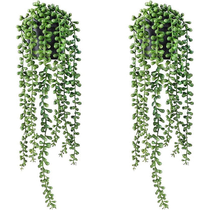 Hängende Kunstpflanze mit Topf – 2er Set, 47cm