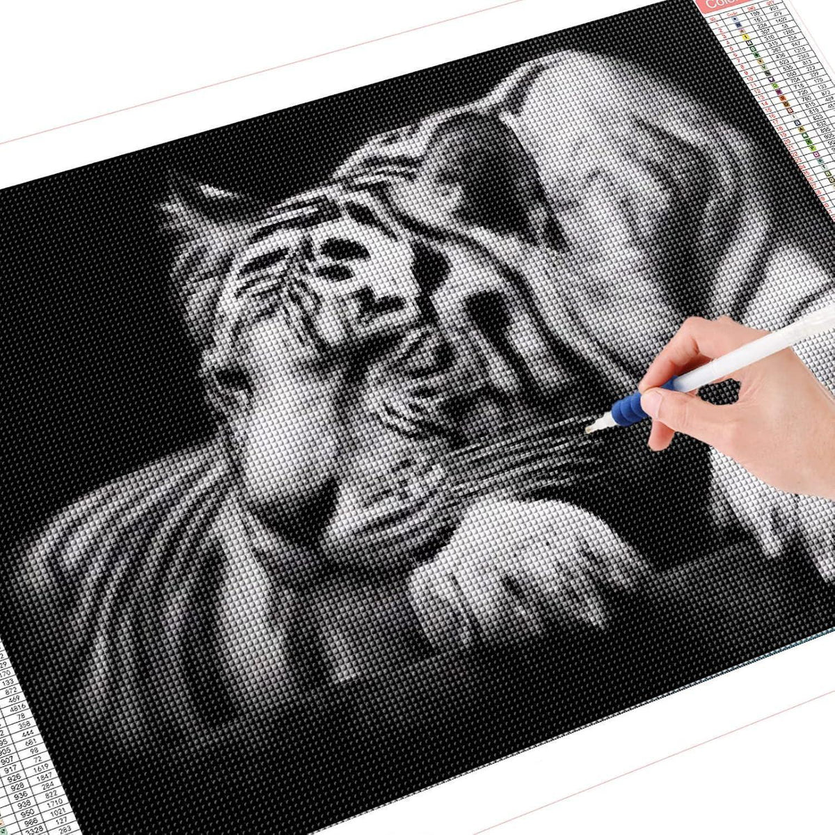 Diamant Painting Tiger XXL 160x80cm - DIY Bausatz für Wandbild