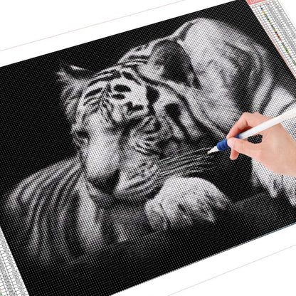 Diamant Painting Tiger XXL 160x80cm - DIY Bausatz für Wandbild