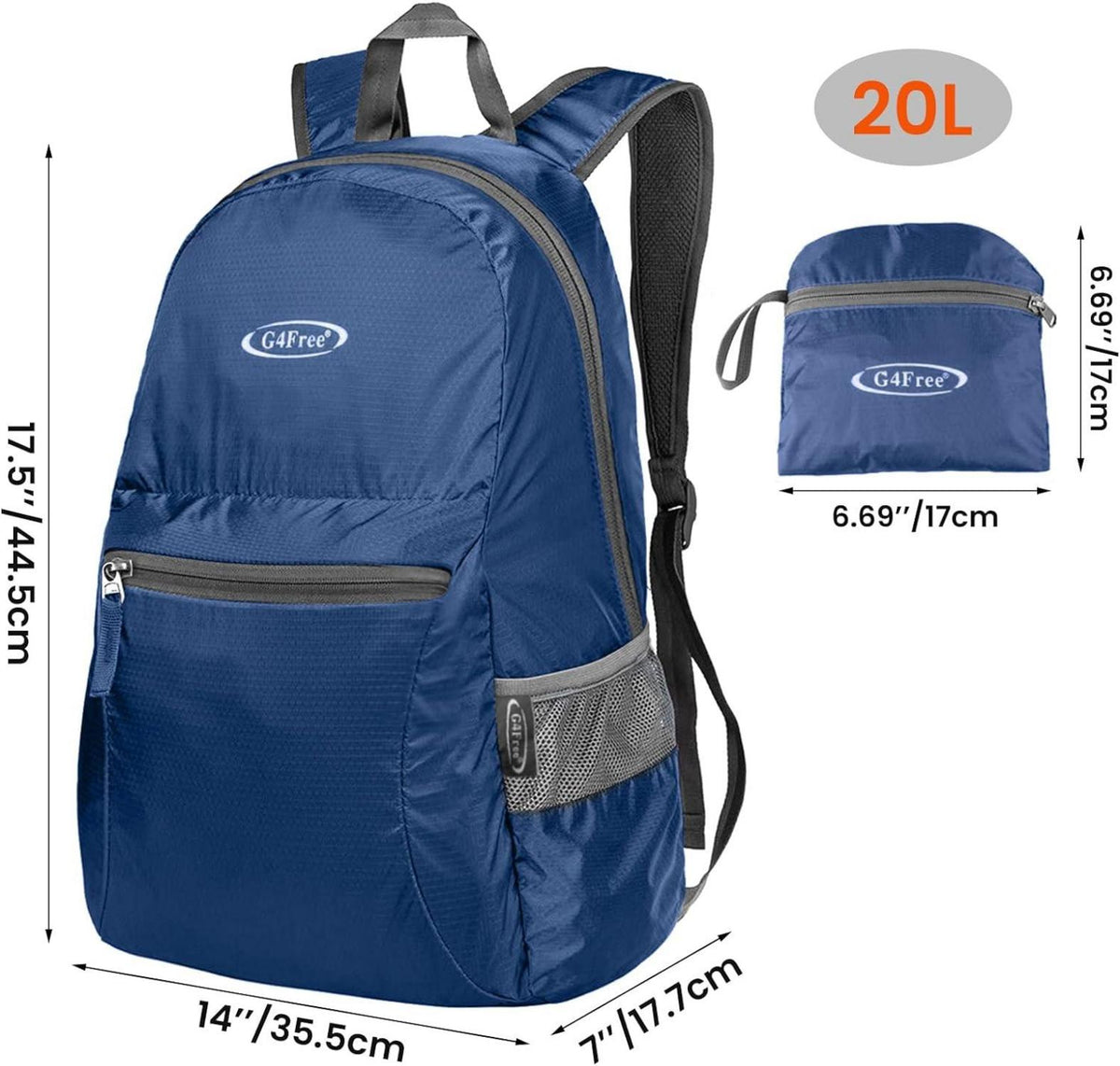 Ultraleichter 20/40L Wasserdichter Trekkingrucksack Daypack