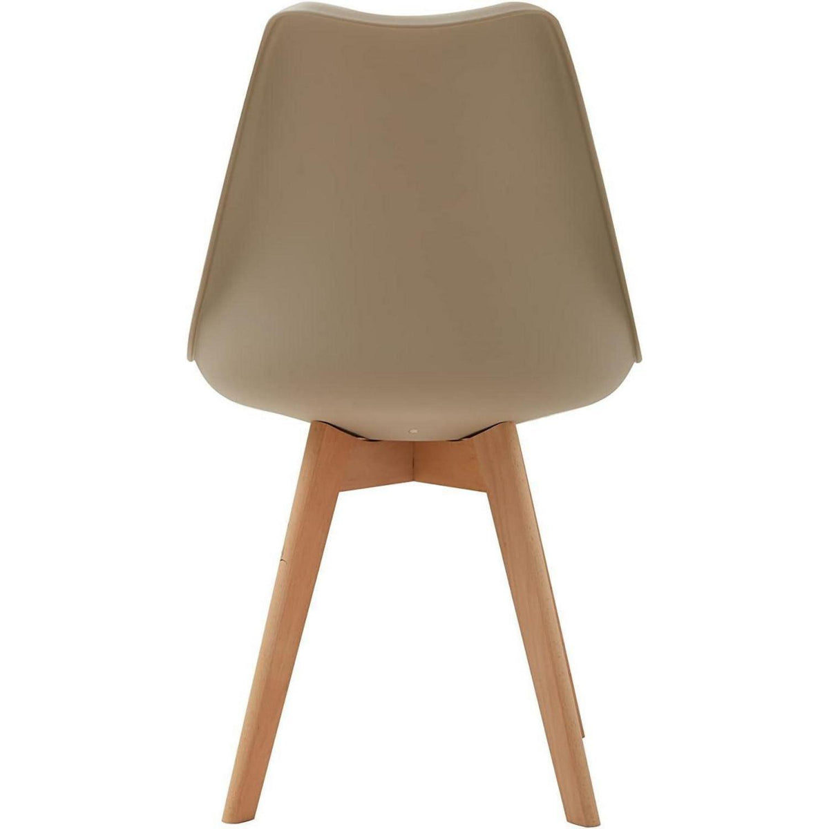 Esszimmerstuhl Set 8er – Massivholz, Abnehmbares Kissen (Glau+Beige)
