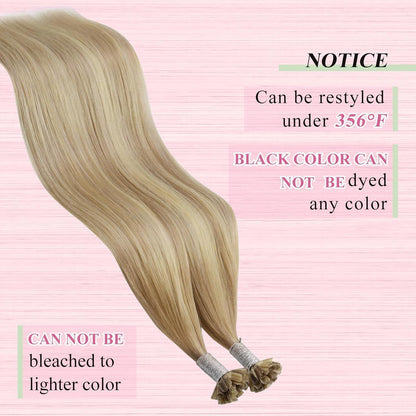 Blond Echthaar Bondings – Remy Haare 40cm #16/22