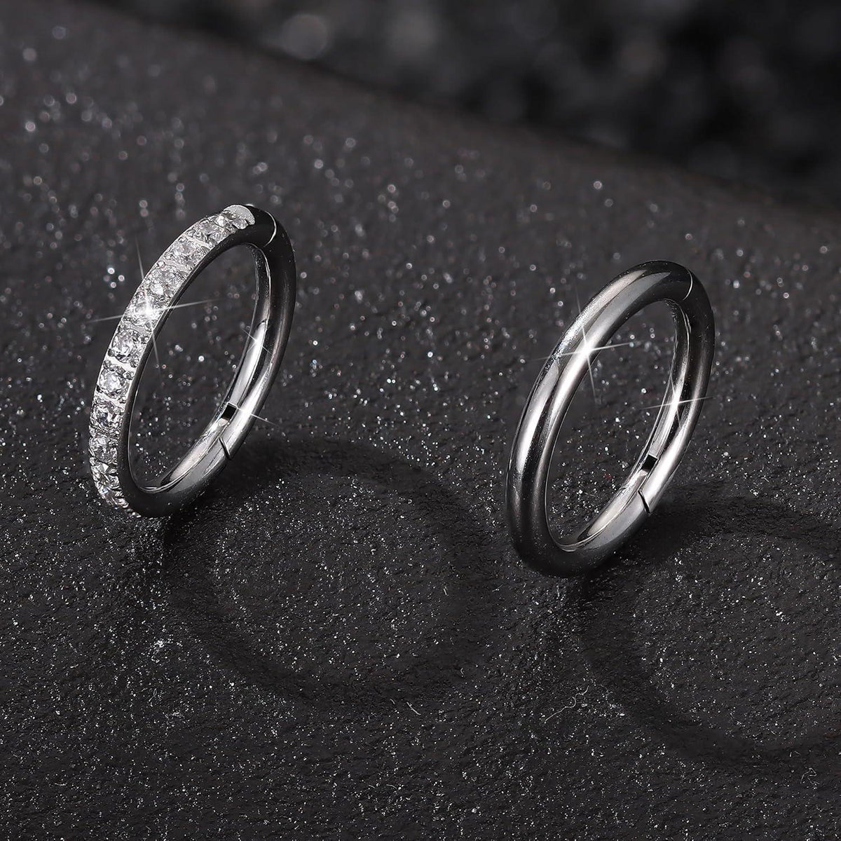 Bauchnabelpiercing Hoop Bananabells 2er Set Chirurgenstahl Klickverschluss