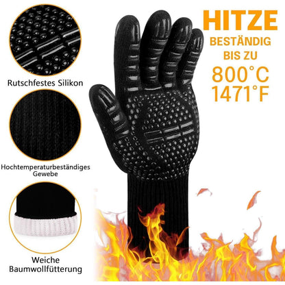 Grillhandschuhe Hitzebeständig bis 800 Grad Grill Zubehör