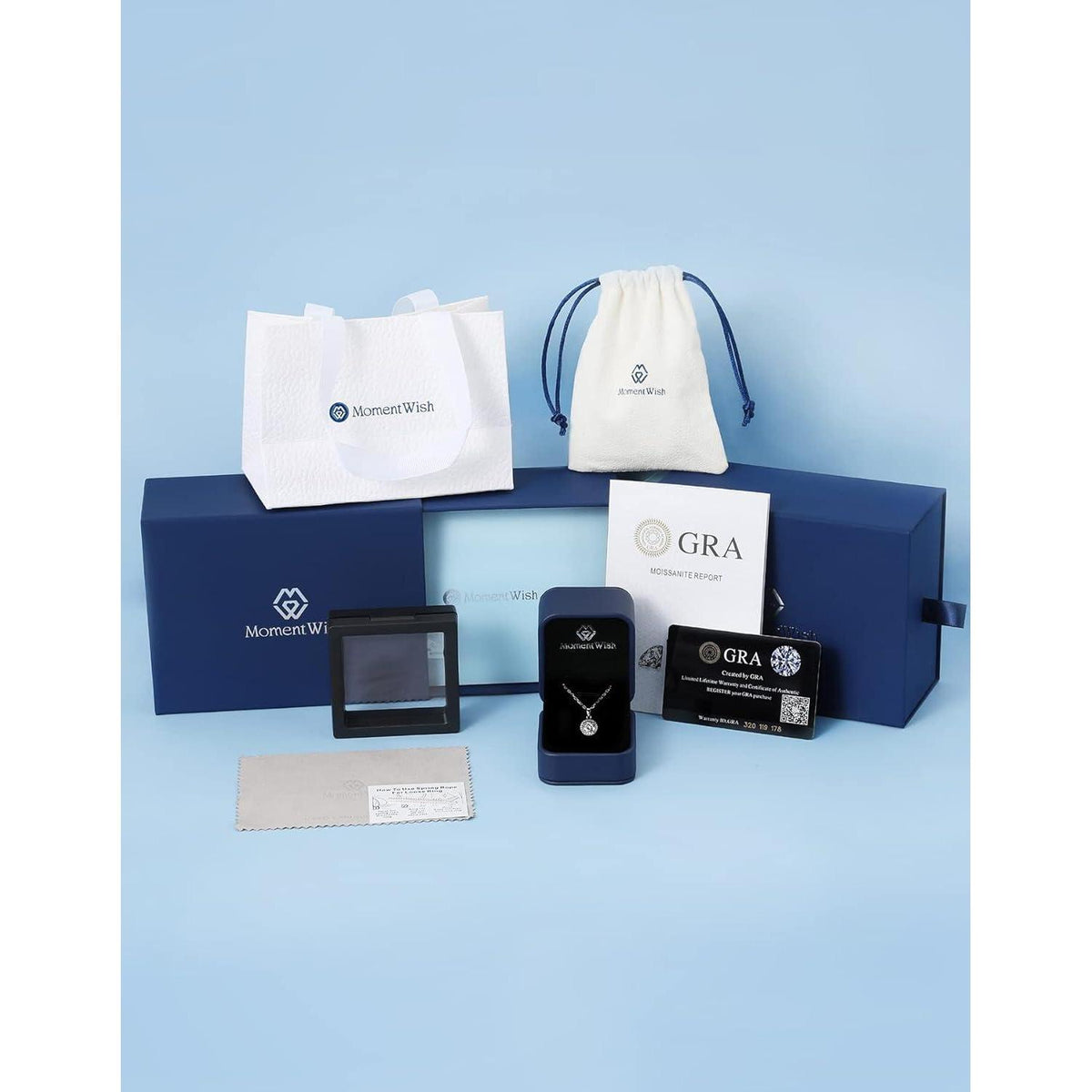 Halskette Damen Moissanit Kleeblatt Silber 925 Tanzender Stein Geschenk