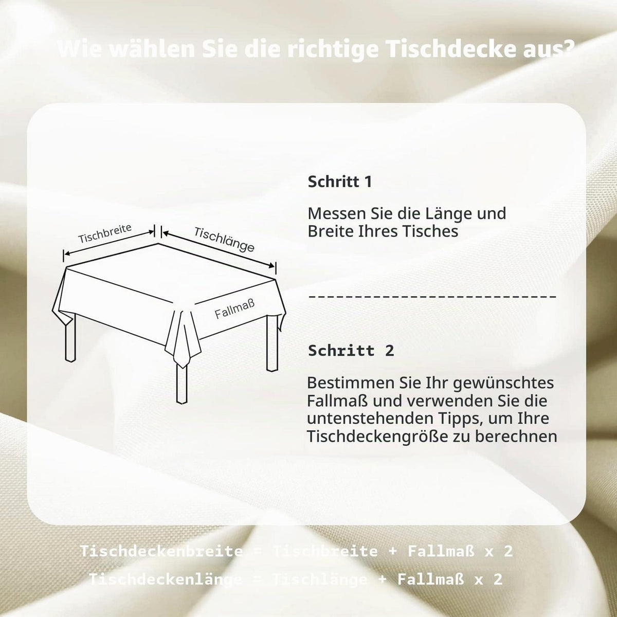 Wasserdichte Champagner Tischdecke 140x240 cm – Abwaschbar & Fleckgeschützt